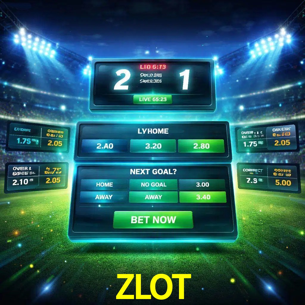 Vista de apuestas en vivo ZLOT durante un partido en curso